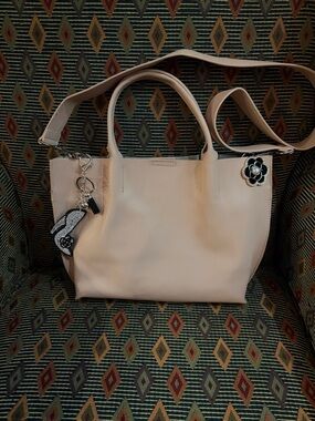 CoLab Leather Blush Pink Tote with Extras